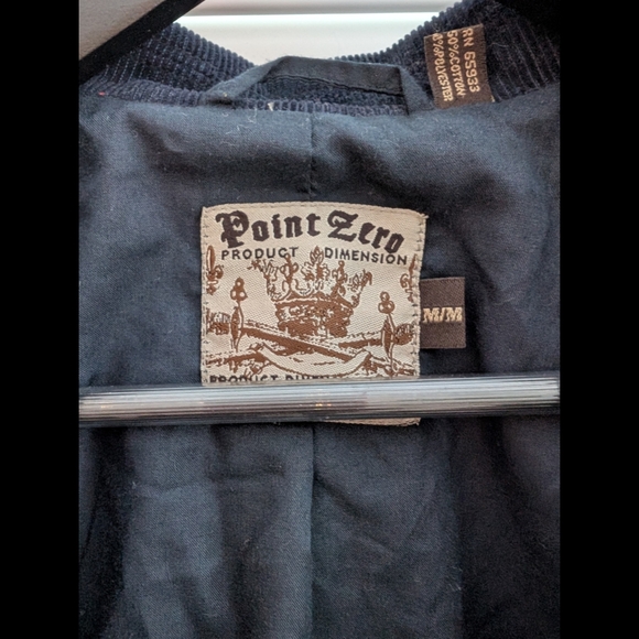 NWT Men's Point Zero Navy Corduroy Blazer Size Medium - Picture 6 of 14